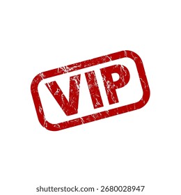 Vip red grunge stamp - Vektorgrafik
