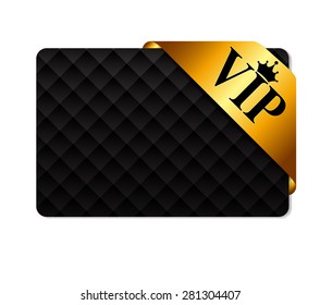 VIP Ribon on Card Vector Illustration EPS10 
