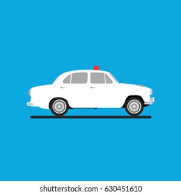 VIP Ride - White Ambassador Car Vector