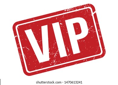 VIP Rubber Stamp. VIP Rubber Grunge Stamp Seal Vector Illustration - Vector