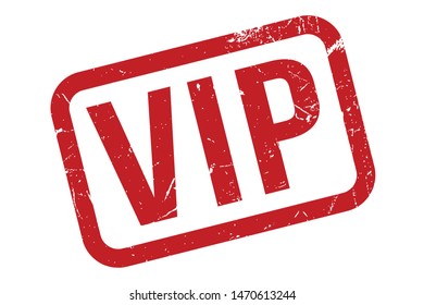 VIP Rubber Stamp. VIP Rubber Grunge Stamp Seal Vector Illustration - Vector