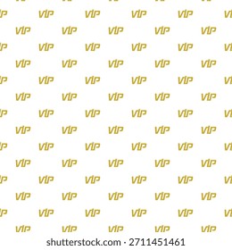 Patrón inconsútil del VIP aislado en el fondo blanco