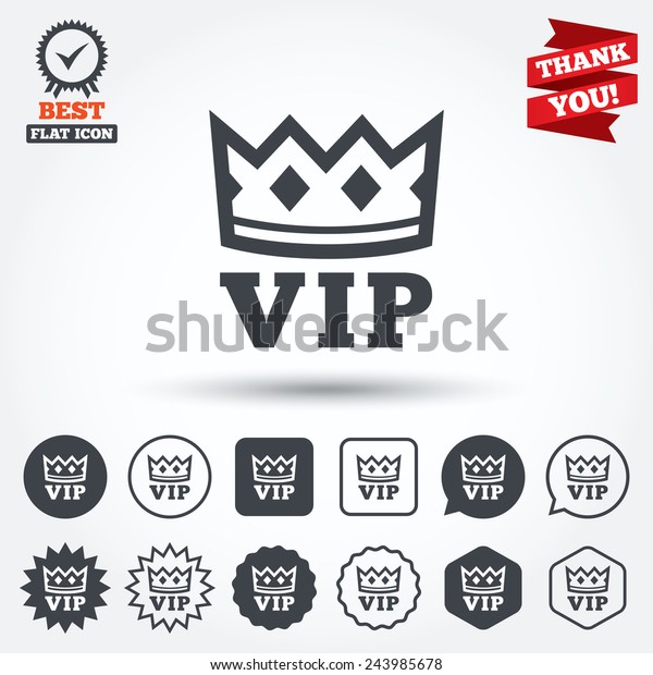 Vip Sign Icon Membership Symbol Very Stock Vector Royalty Free