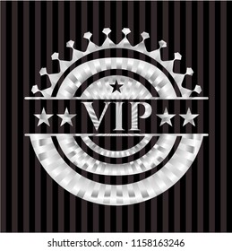 VIP silver shiny badge