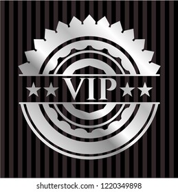 VIP silvery badge or emblem