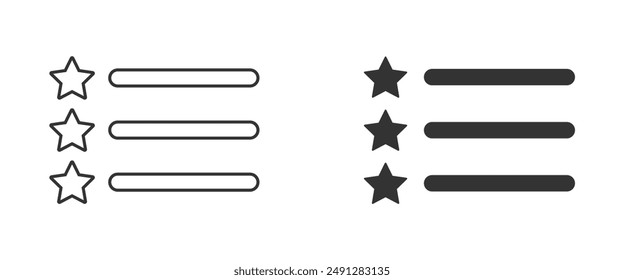 VIP special guest feature vector icons set