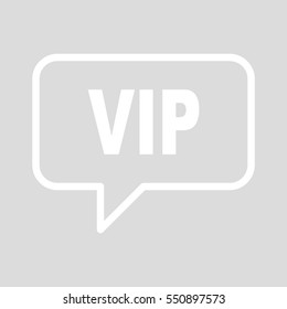 VIP speech bubbles.