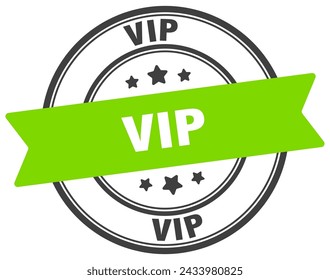 vip stamp. vip round sign. label on transparent background