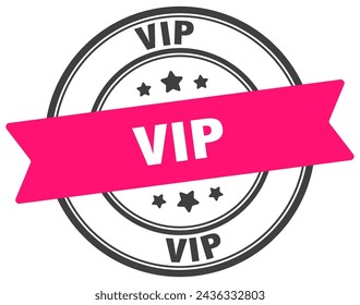 vip stamp. vip round sign. label on transparent background