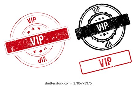 Vip Stempel. Vip-Schild. Vip-Label-Set