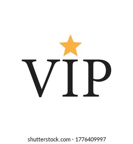 VIP star icon design. vector illustration