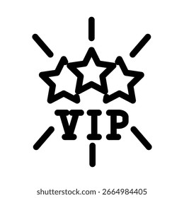 vip star umriss symbol vektor design gut für web oder mobile app