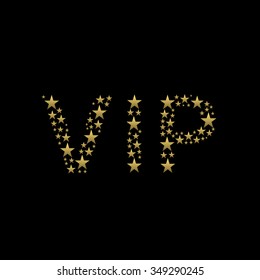 VIP text. Very Important Person, luxury and wealth concept