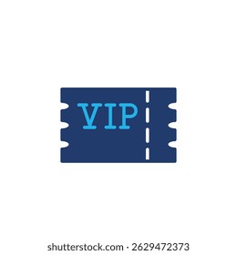 vip ticket colored icon vector design good for web or mobile app