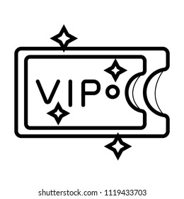 vip ticket line icon
