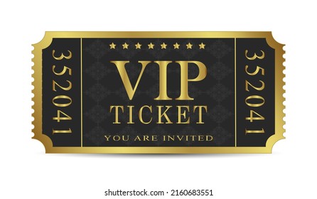 Vip Ticket Premium Coupon Vector Image Stock Vector (Royalty Free ...