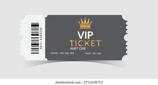 Diseño de ilustración de Arte vectorial de boletos VIP