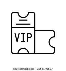 Vip Tickets icon vector stock illustration