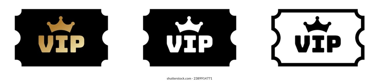 Vip user ticket. Premium member pass. Exclusive user card tag.