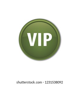 VIP vector button, web design element