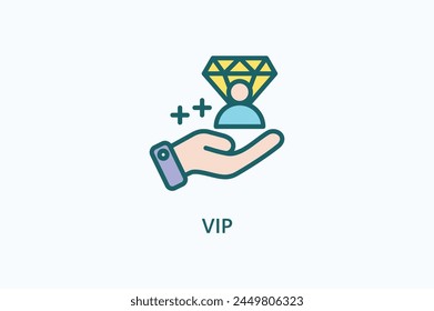 Vip vector, icon or logo sign symbol illustration