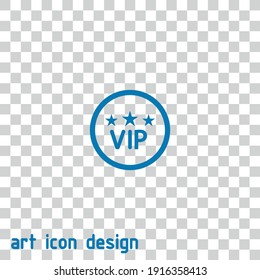 vip vector icon on an abstract background