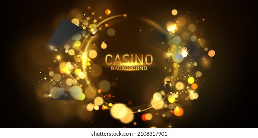 VIP vector illustration of a casino game background with playing equipment.