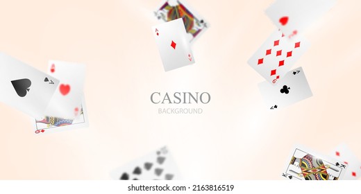 VIP vector illustration of a casino game background with playing equipment.