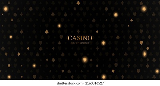 VIP vector illustration of a casino game background with playing equipment.