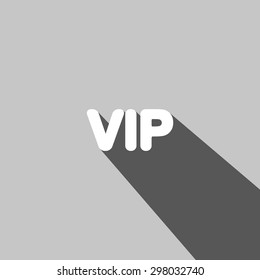 VIP web icon on gray background