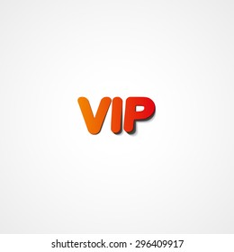 VIP web icon on white background