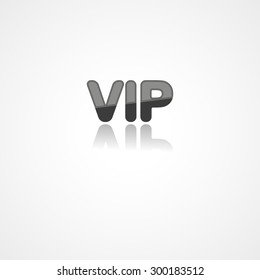 VIP web icon on white background