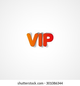 VIP web icon on white background