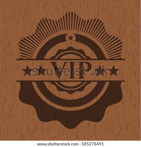 VIP wooden emblem