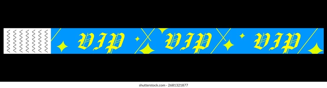 VIP-Armbandvorlage. VIP-Vektordesign mit Armband. 