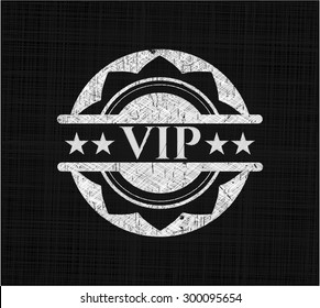 VIP auf der Tafel geschrieben