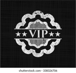 VIP written on a blackboard