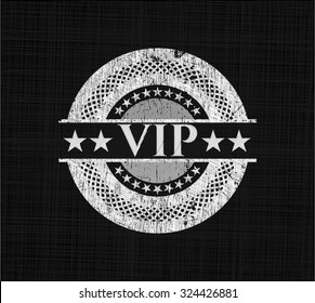 VIP written on a chalkboard