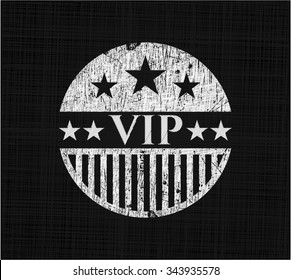 VIP auf einer Tafel geschrieben
