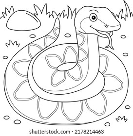 Viper Animal Coloring Page for Kids