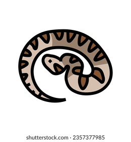 viper animal snake color icon vector. viper animal snake sign. isolated symbol illustration
