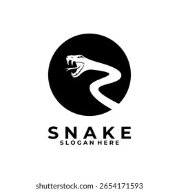 Modelo de vetor de design de logotipo de círculo viper