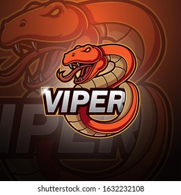 Viper esport mascot logo design