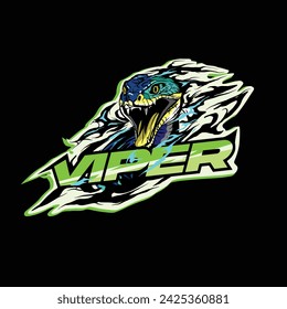 Viper esport mascot logo design