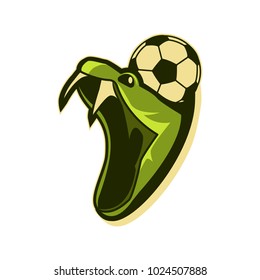 Viper Football Badge | Logo Sport on Isolated White Background