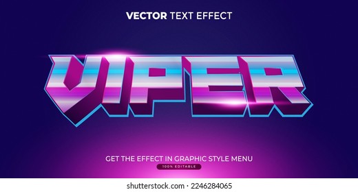 Viper Gaming Style Editable Text Effect