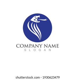 Viper head logo and symbol vector icon