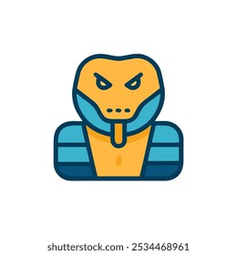 ícone da víbora ícone de ilustração do vetor