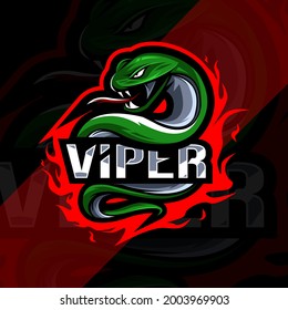 Viper Mascot Logo Esport Design