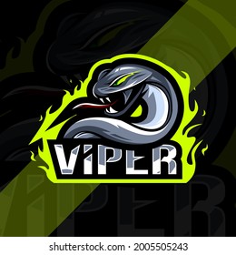 Viper Mascot Logo Esport Design